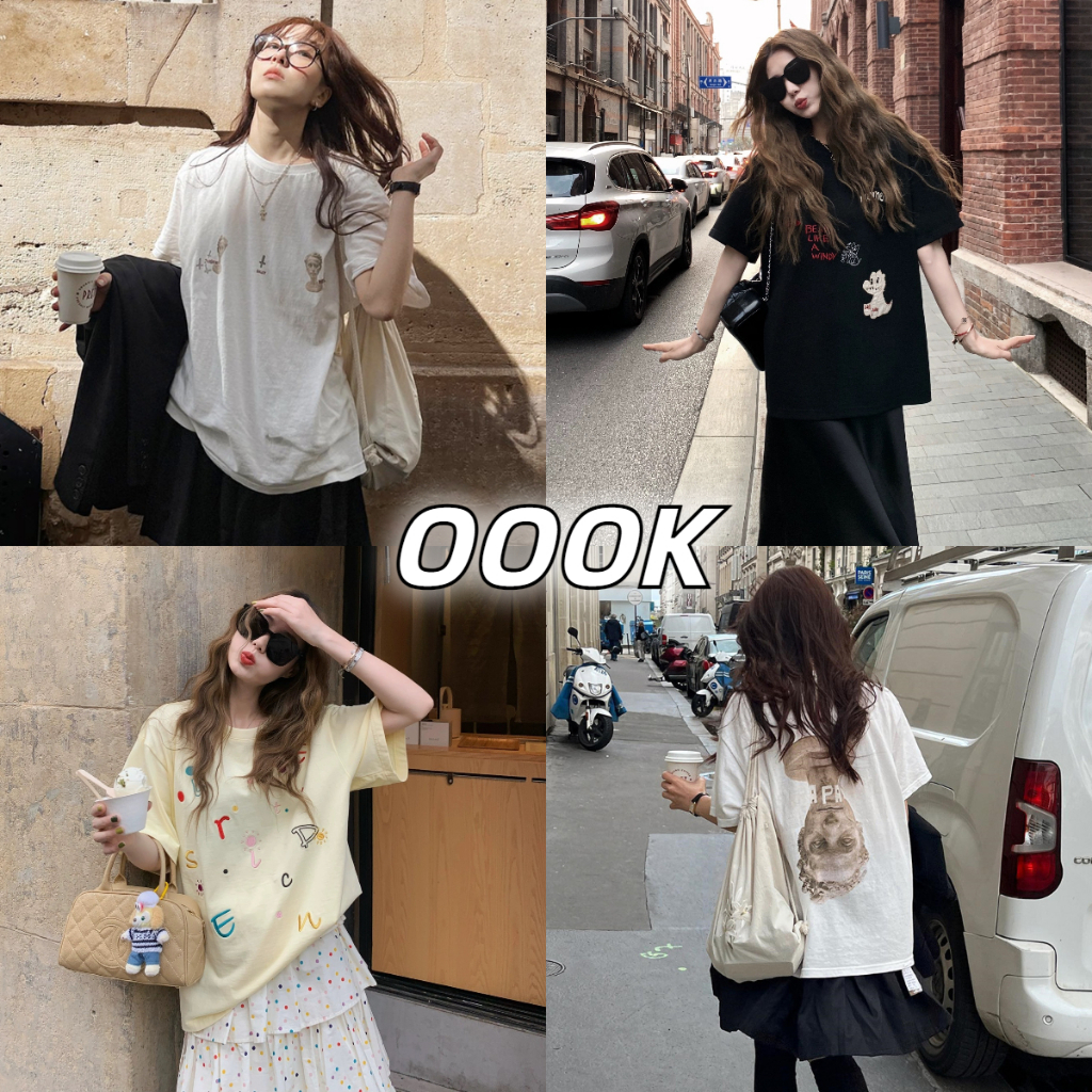 [ส่งจากโรงงาน]ออก24ชั่วโมง OOOK เสื้อเปล่า ตัดขาด ผ้าคอตตอนอย่างดี ใส่สบาย