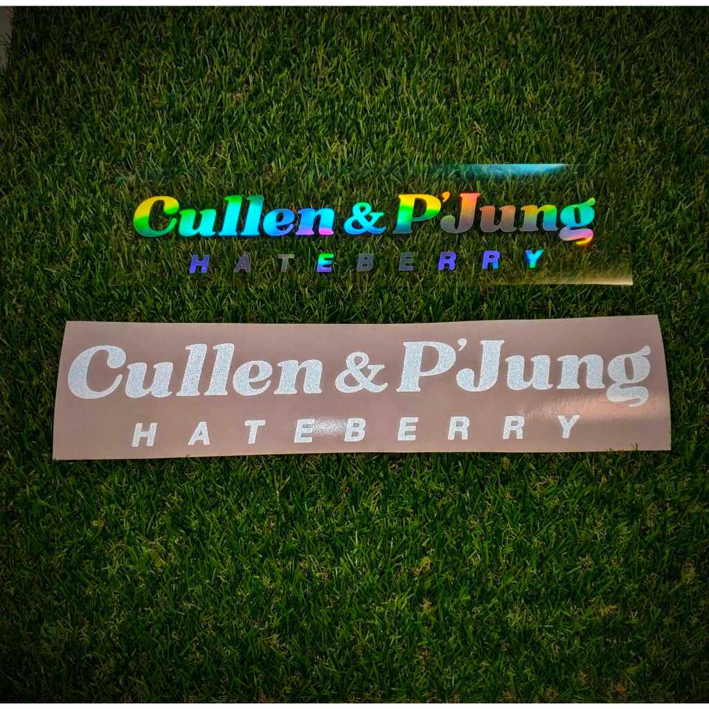 สติ๊กเกอร์ Cullen & P'Jung ขนาด 25 - 45 cm.