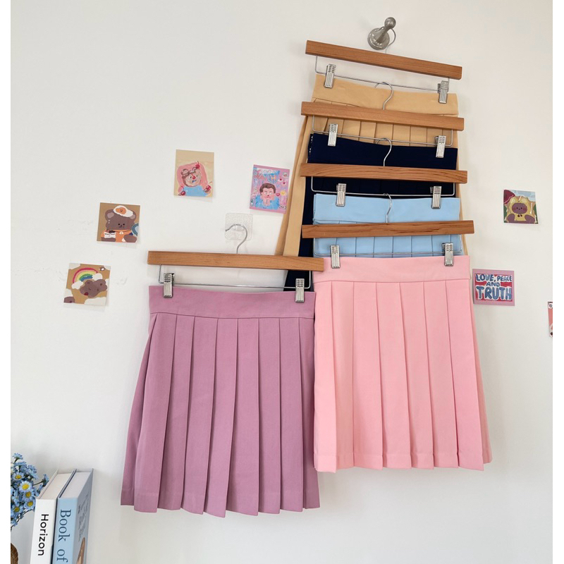꒰ กระโปรง bonny ꒱ (XS-2XL) 6สีใหม่!! ·˚ ༘ กระโปรงเทนนิส มีซับในผ้านิ่ม (สั่งผ่านShopee Video ลด100.-)