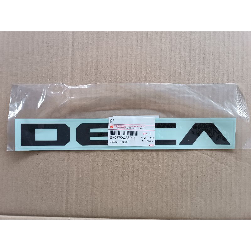สติกเกอร์ DECA ติดแผงหน้า แท้ห้างรุ่น FXZ360 GXZ360 ราคาต่อ1ชิ้น