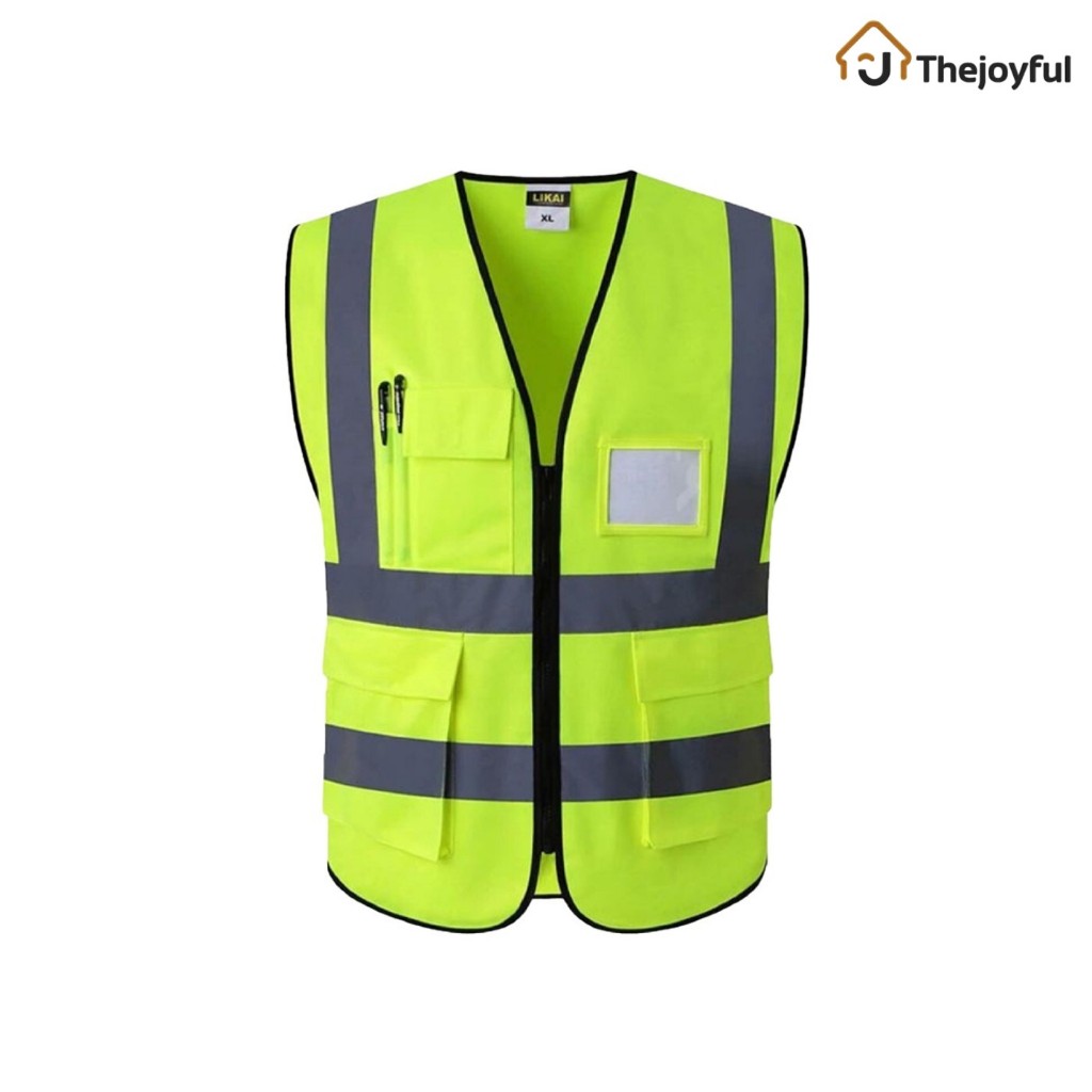 เสื้อกั๊กสะท้อนแสง reflective vest เสื้อกั๊กเซฟตี้ เพิ่มความปลอดภัยในการทำงาน วัสดุสะท้อนแสง
