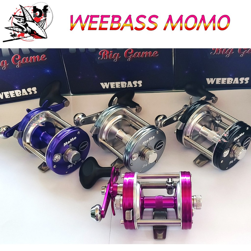 รอกเบทกลม Weebass MoMo  Big game All New 2024 ลูกปืน สแตนเลส 5 ตลับ รอบ 5.3.1 พลังเบรคสูง ถึง 9.5 Kg