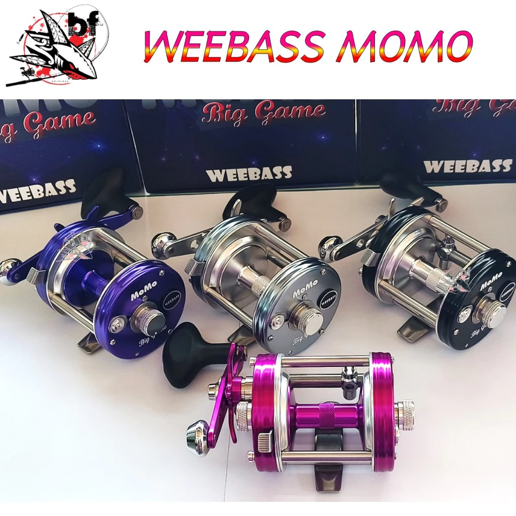 รอกเบทกลม Weebass MoMo Big game All New 2024 ลูกปืน สแตนเลส 5 ตลับ รอบ 5.3.1 พลังเบรคสูง ถึง 9.5 Kg