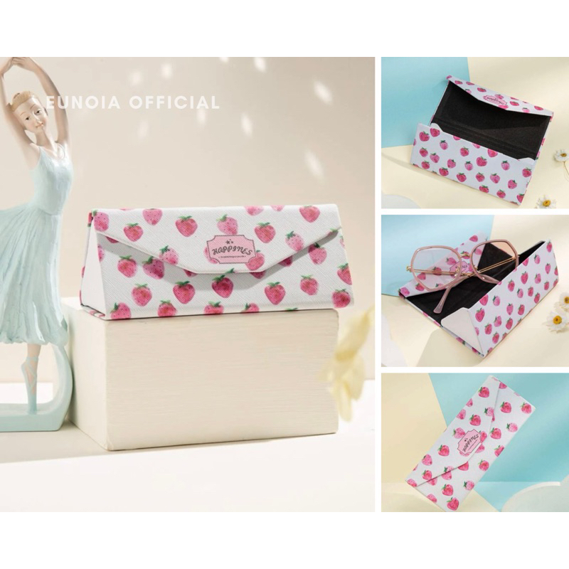 [EUNOIA] กล่องใส่แว่นตา ลายกราฟฟิค น่ารัก 🍓