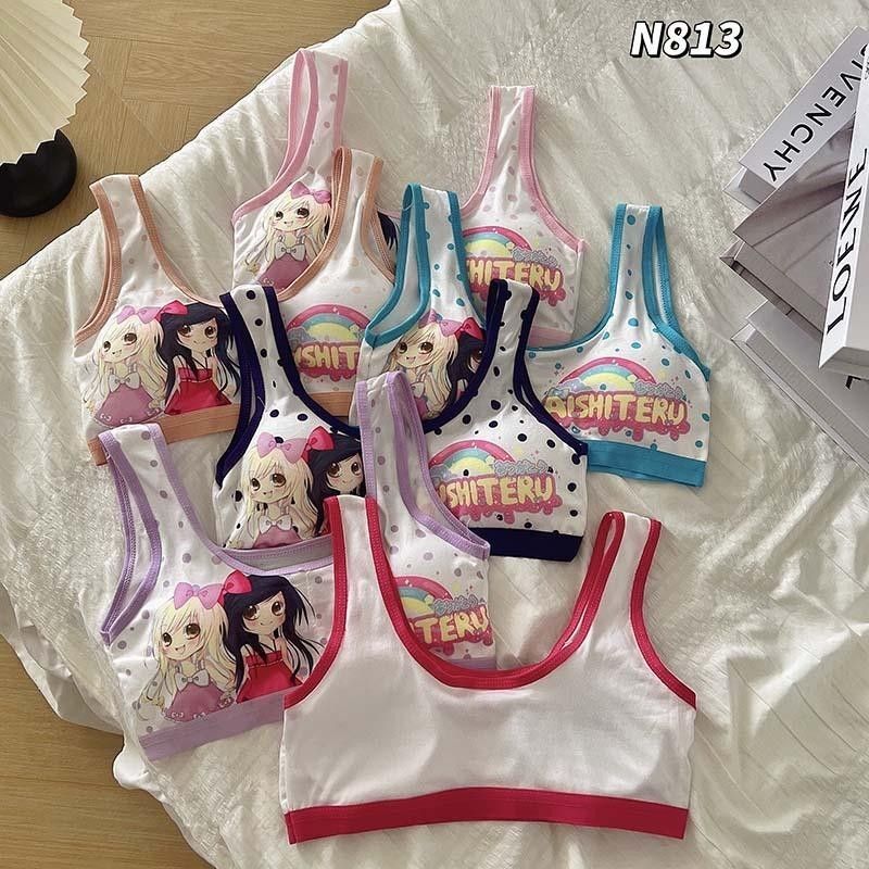 ชุดชั้นในเด็กอายุ ชุดชั้นในเด็กผู้หญิงบราฟองน้ำผ้านิ่มใส่สบาย sport bras #SH-N8813