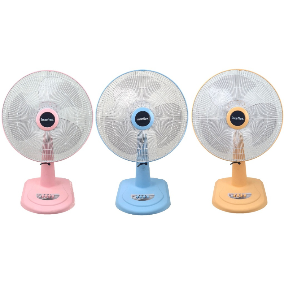 IMARFLEX พัดลมตั้งโต๊ะ ขนาด 16 นิ้ว 3 ใบพัด มี 3 สีให้เลือก รุ่น IF-952 A พัดลม ตั้งโต๊ะ ตั้งพื้น if-952a