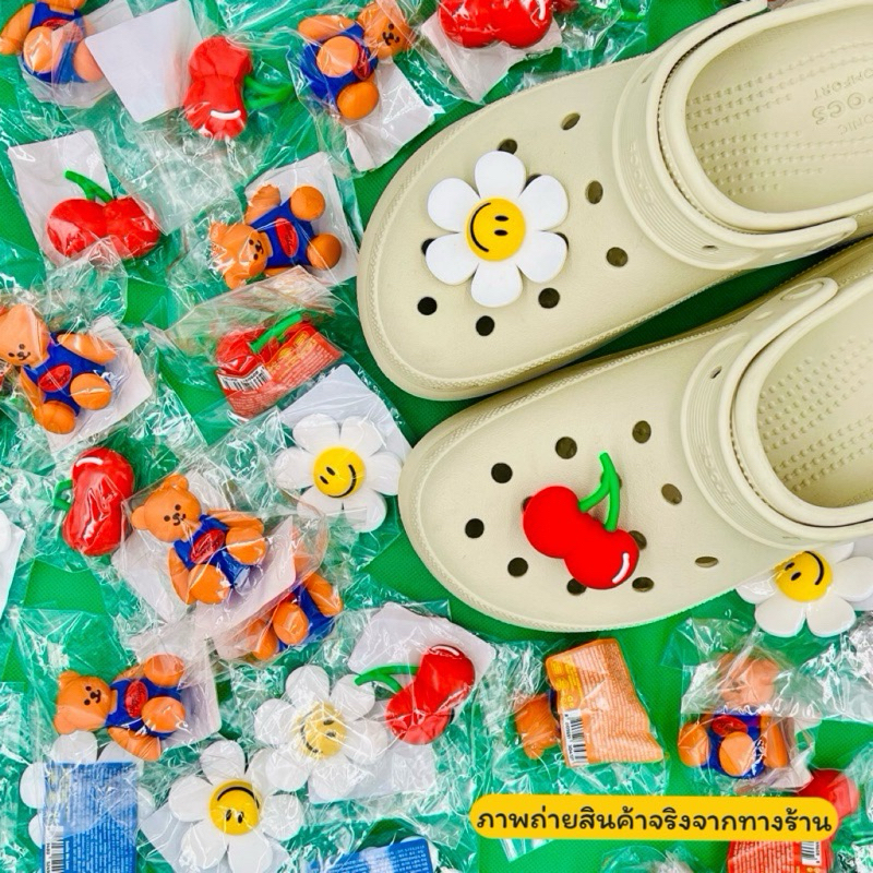 [เก็บโค้ดลดเพิ่ม/พร้อมส่ง]🇰🇷Wiggle Silicone Charm-Jibbitz ตุ๊กตาสำหรับติดรองเท้า จากเกาหลี🇰🇷💯