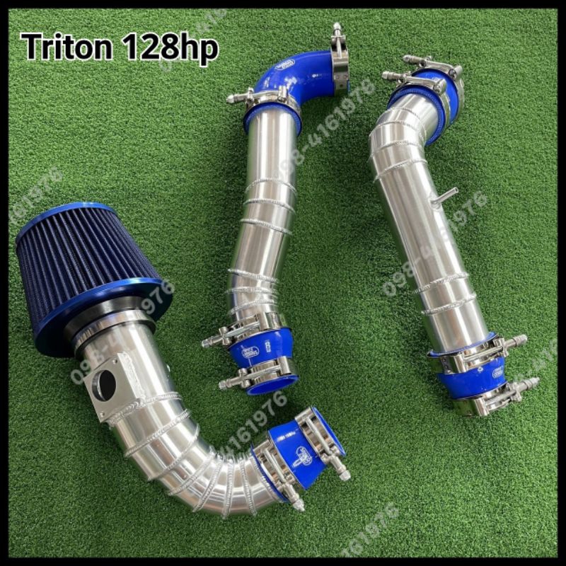 แทนท่อยาง ท่ออินเตอร์ 3ท่อนกรองแต่ง กรองเดิม mitsubishi triton ไทรทัน