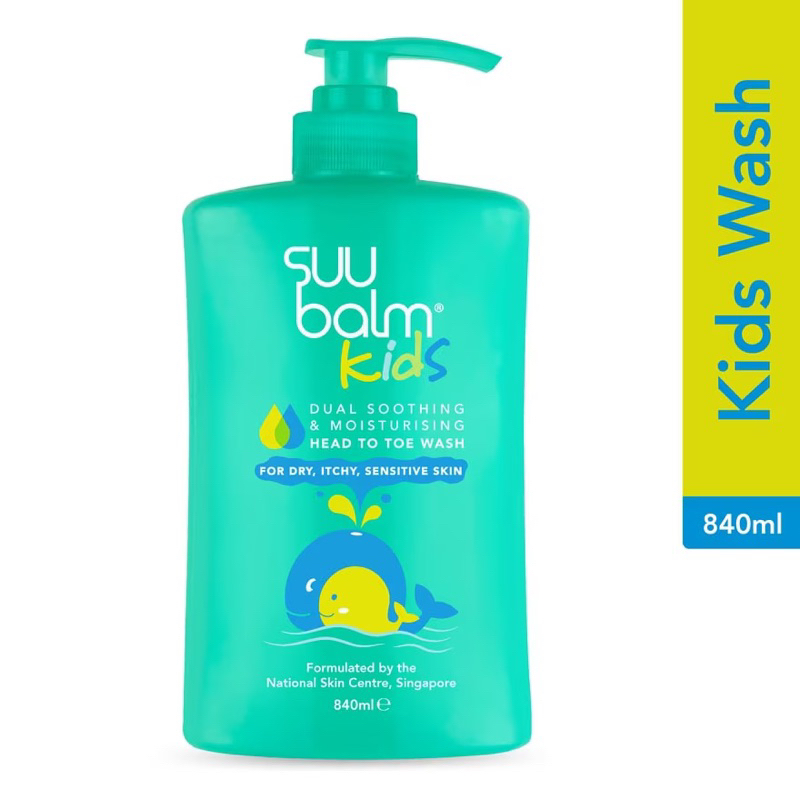 SUU BALM Kids Soothing & Moisturising Body Wash 840ml