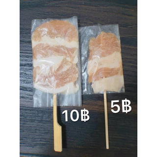 หมูทอดเสียบไม้ มี2ขนาด (ไม้ใหญ่55ไม้/ไม้เล็ก110ไม้) 🐷🔥 เหมาค่าส่ง ฟรีกล่องโฟม!! ทุกจังหวัดทั่วไทย🎉