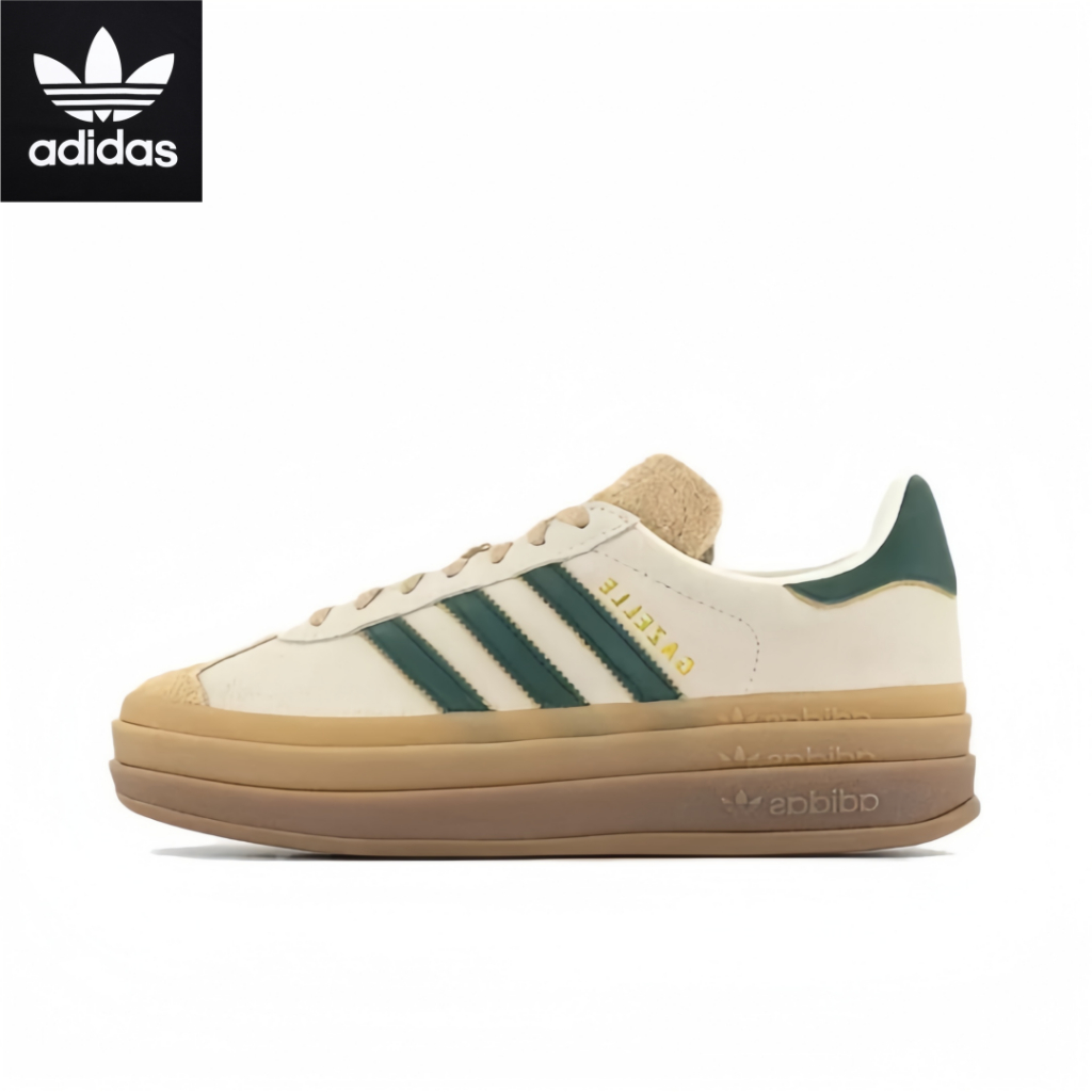 adidas originals Gazelle BOLD สีขาว - เขียว  (พร้อมส่ง ของแท้ 100%)  รูปแบบ ผู้ชาย คุณผู้หญิง รองเท้