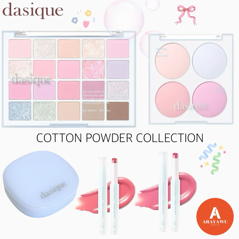 (✅แท้/พร้อมส่ง) DASIQUE COTTON POWDER COLLECTION PALETTE 💠🩵