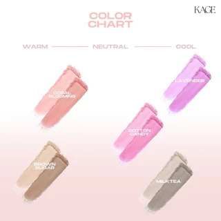 [1แถม1] บลัชออน & คอนทัวร์ KAGE BUNNY CHEEK POP & BROWNIE SHADING POWDER | เนื้อแมททูโทน 2 เฉดสีใน 1 ตลับ ไร้ฝุ่น เกลี่ย