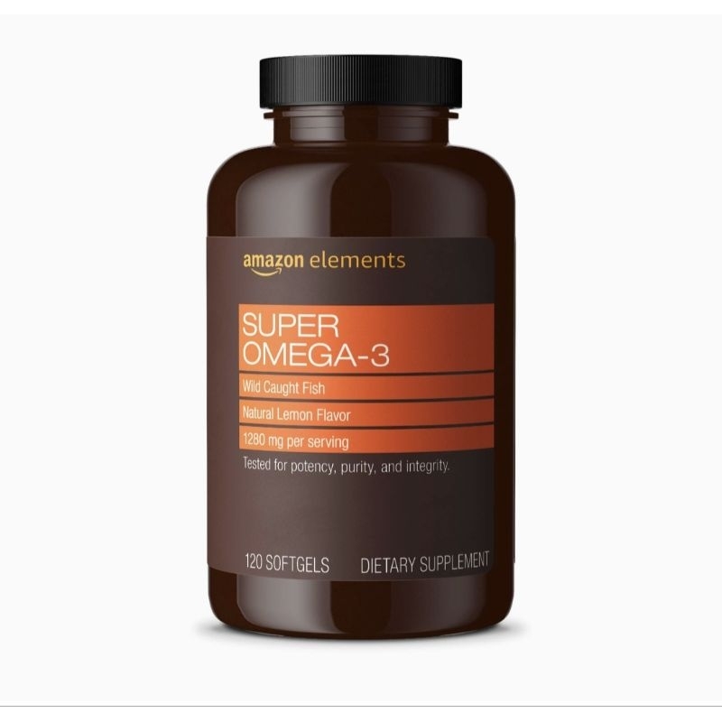 Super omega3 with natural lemon flavor 1280mg 120 softgels