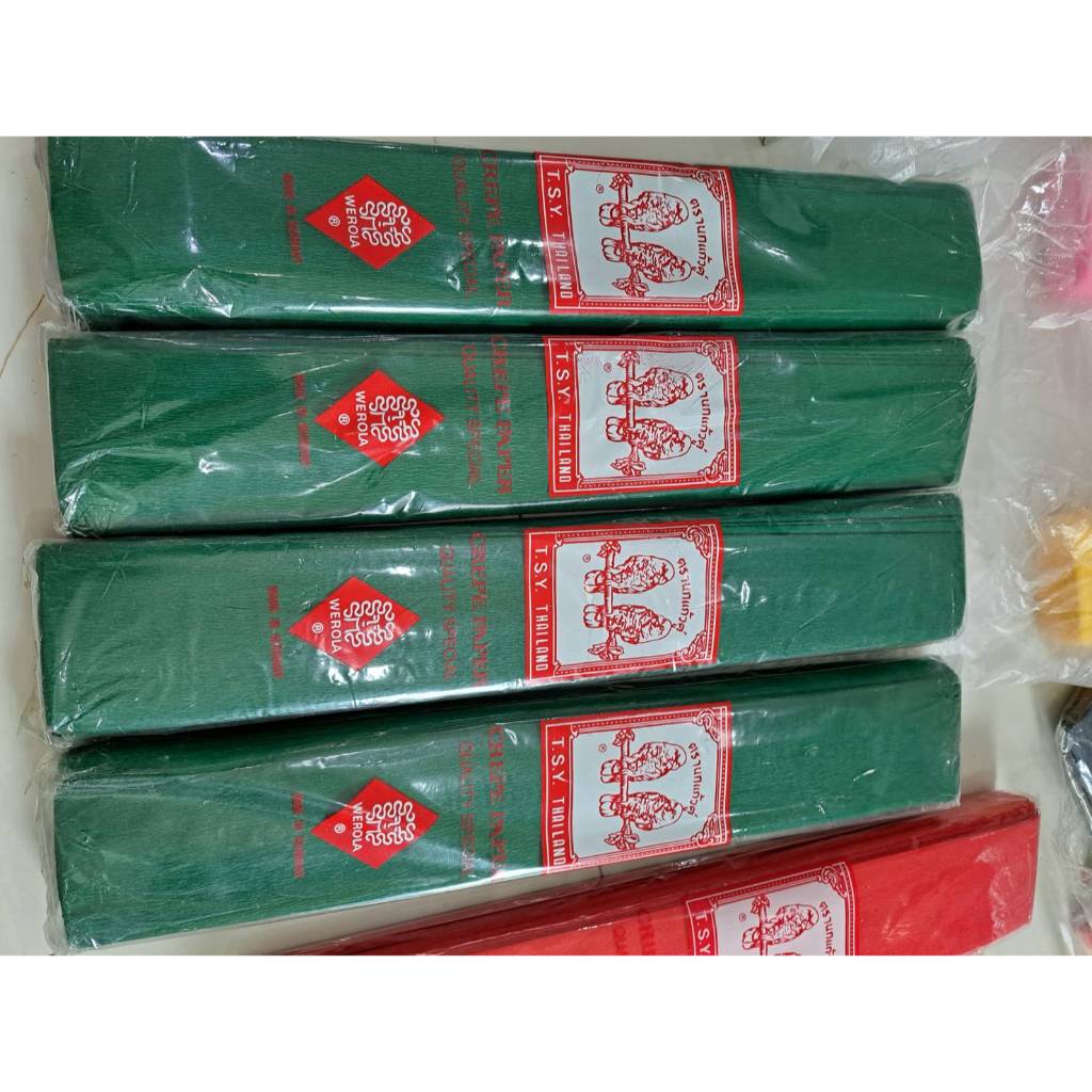 กระดาษย่น ใหม่ ตรานกแก้ว 1แผ่น ขนาด 25*50 ซม. กระดาษย่นหน้าเดี่ยว พร้อมส่ง กระดาษย่นอย่างดี สำหรับคนใช้น้อย ดีมาก
