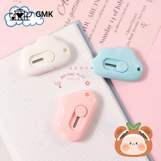 คัตเตอร์พกพาขนาดจิ๊ว มินิคัตเตอร์ คัตเตอร์ก้อนเมฆ สีพาสเทล ใช้งานง่าย อุปกรณ์ตัดกระดาษพกพา พร้อมส่ง ในไทยG2672