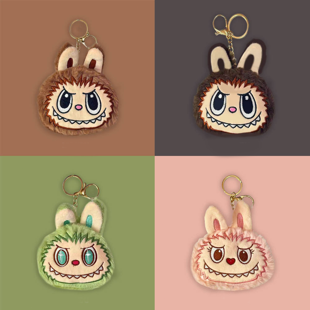 กระเป๋าใส่เหรียญlabubu ใส่เหรียญตุ๊กตาน่ารัก พวงกุญแจ