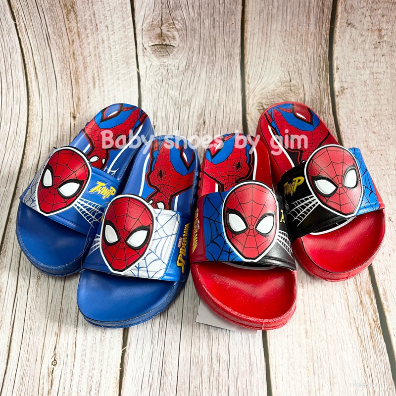 รองเท้าแตะเด็กผู้ชาย ลาย spiderman ยี่ห้อkenta ของแท้100% ✅พื้นนิ่ม ใส่สบาย