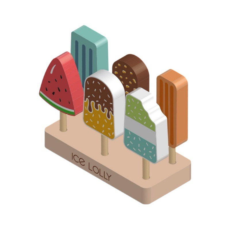 ไอศกรีมงานไม้ ของเล่นจำลอง