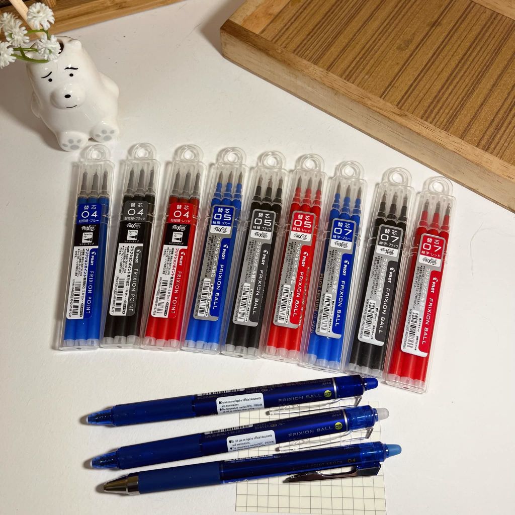 Pilot Frixion ไส้ปากกาลบได้ Refill รุ่น 1 กด (ของแท้นำเข้าจากญี่ปุ่น)