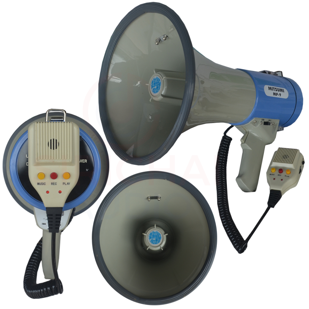 โทรโข่ง MITSUMI รุ่น MP9 มีไมค์ในตัว มีUSB