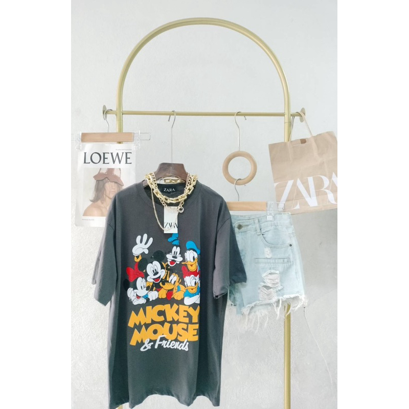 SIS.ON | พร้อมส่ง Oversize เสื้อยืดโอเวอร์ไซส์ No.23 mickey&friends - รูปที่ 4