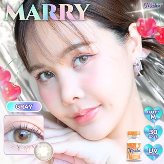 คอนแทคเลนส์ Marry Brown / Gray / Almond Brown (Montra) ขนาดกลาง 💙 เลนส์ทูโทน ตานัว ลดตาลอย