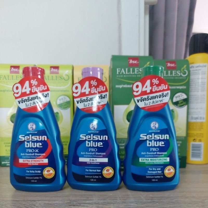 Selsun blue pro anti-dandruff shampoo แชมพูขจัดรังแค 120 ml.exp 2028