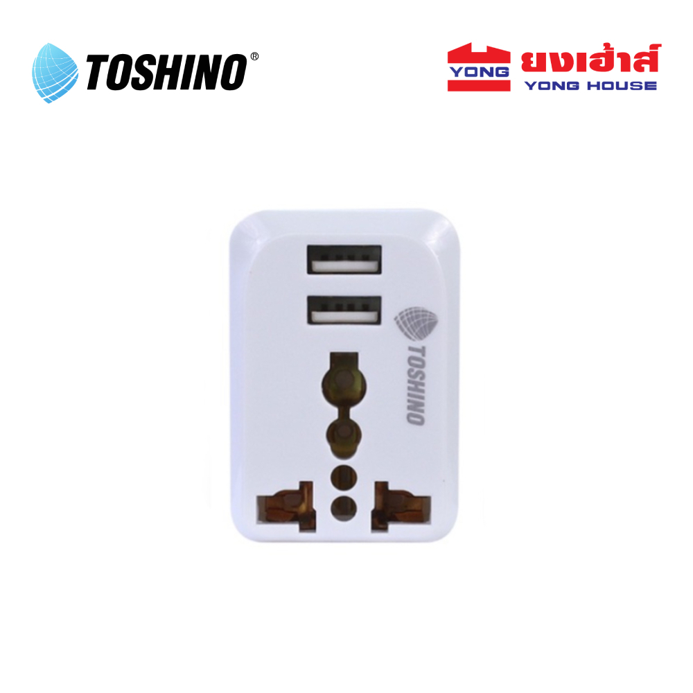 Toshino ปลั๊กแปลง รุ่น PU-E Toshino Travel Adapter B 6904531004206