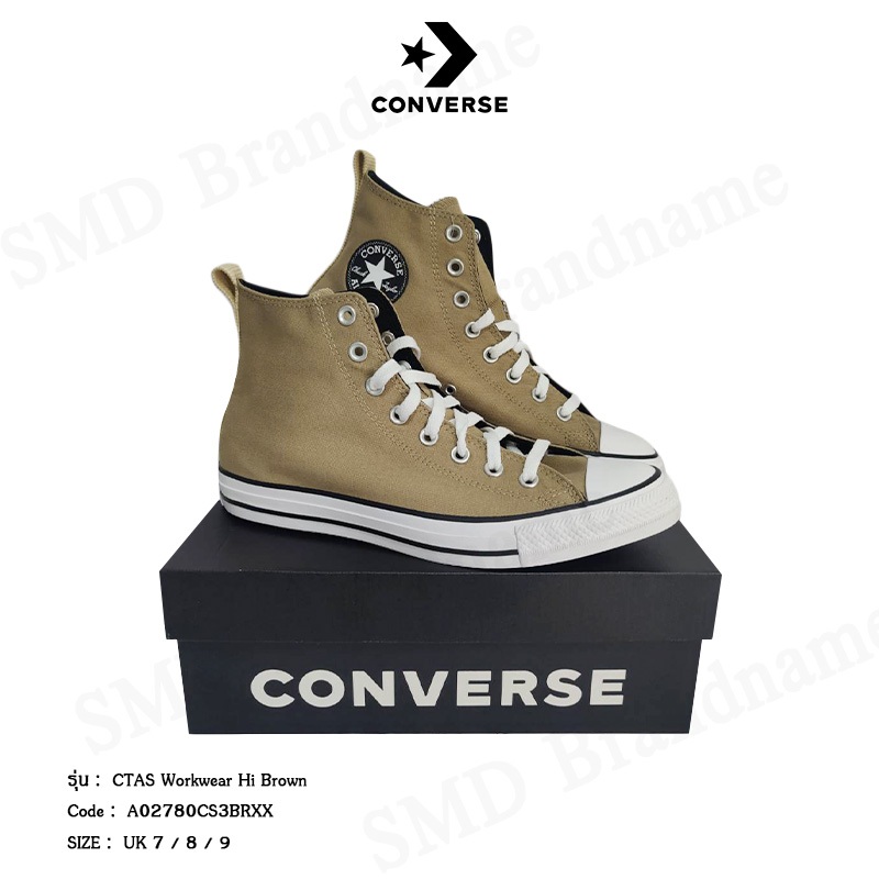 Converse รองเท้าผ้าใบ รุ่น Chuck Taylor Workwear Hi Brown Code: A02780CS3BRXX