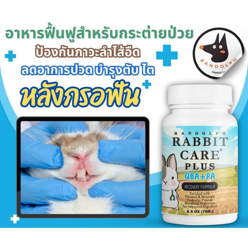 RANDOLPH RABBIT CARE สูตร QBA+PA (10 กระปุก)