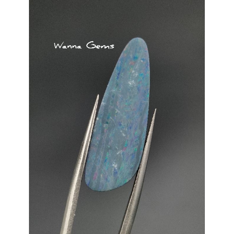 🌈 โอปอลดั๊บเบล็ด ออสเตรเลีย 6.5 กะรัต( Doublet Opal Australia ) 6.5 ct.