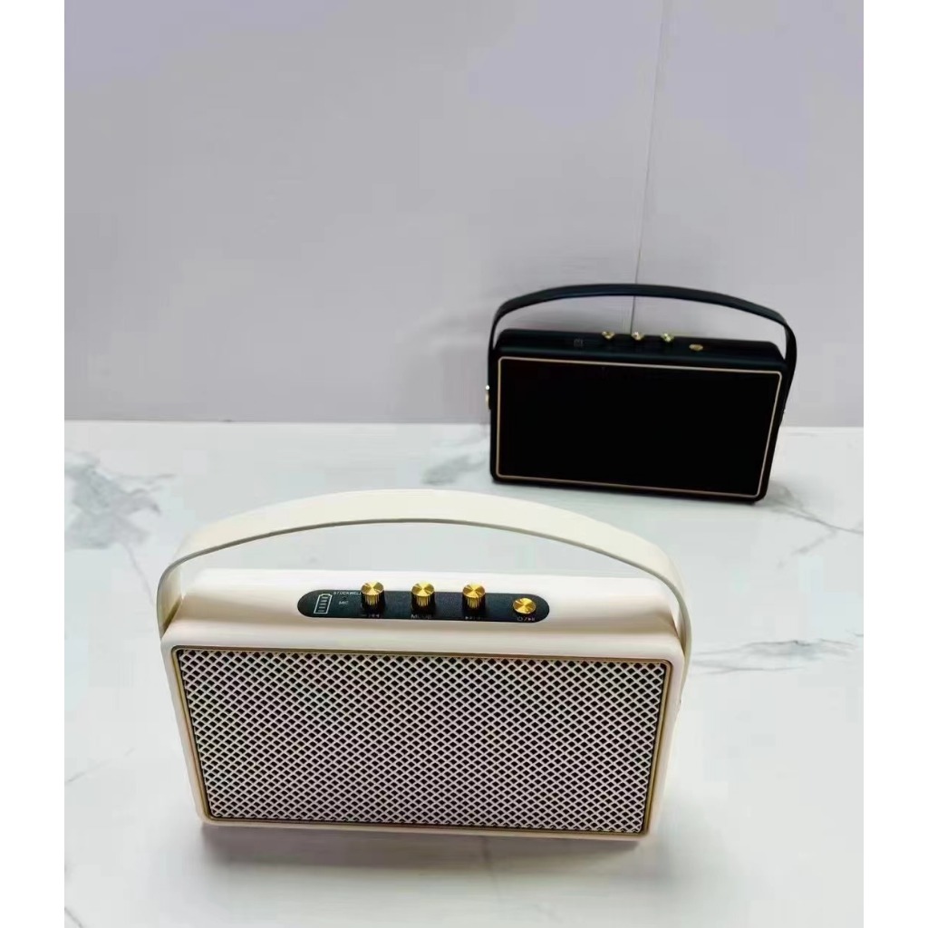ลำโพงบลูทูธ มีสายหิ้ว Speaker Bluetooth M18 mini สไตมินิมอล FM /TF card และ Auxได้