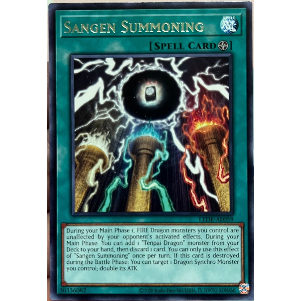 Yugioh Asia-Eng [LEDE-AE059] Sangen Summoning (Rare) การ์ดยูกิแท้ถูกลิขสิทธิ์