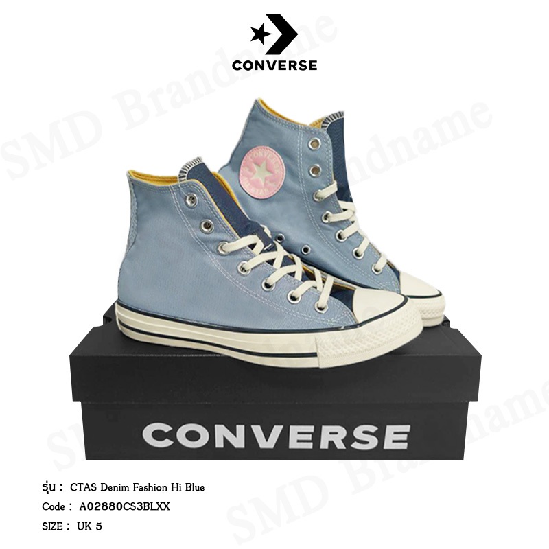 Converse รองเท้าผ้าใบ รุ่น Chuck Taylor Ctas Denim Fashion Hi Blue Code: A02880CS3BLXX