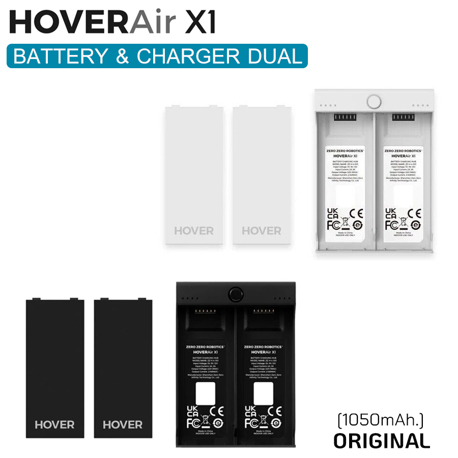 Hover air x1 Battery & Dual Charger แบตเตอร์รี่สำหรับ Done Hover Air X1 และแท่นชาร์จรางคู่
