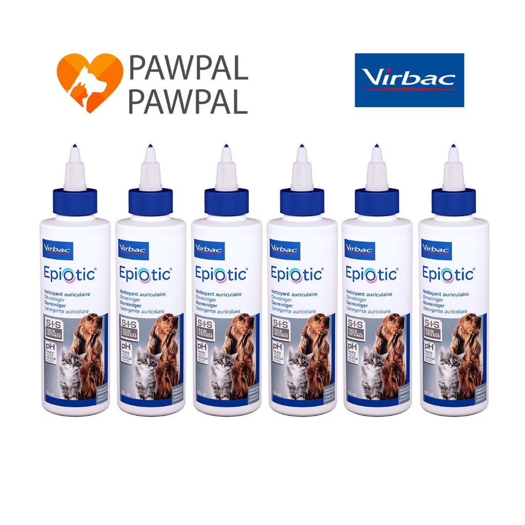 EpiOtic 125 ml Ear cleaner Virbac 🔥Exp.10/2025 อีพิโอติก น้ำยาเช็ดหู ทำความสะอาดหู Epi Otic สุนัข แม