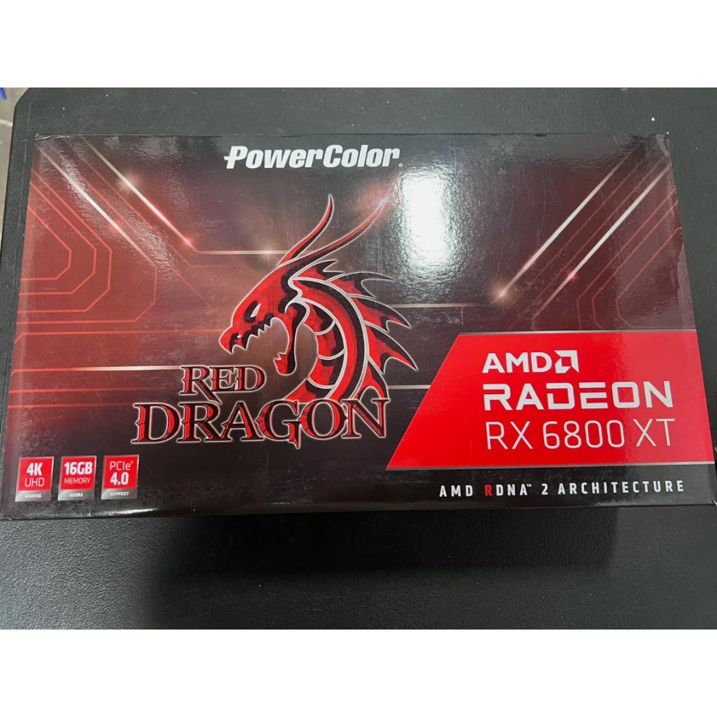 VGA (การ์ดแสดงผล) POWER COLOR RED DRAGON AXRX-6800XT-16GBD6-3DHR/OC มือสอง สภาพใหม่มาก 95% มีประกันเ