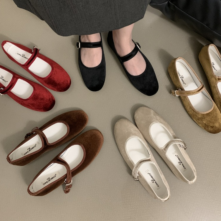 รองเท้าแมรี่เจนลําลอง ผ้าซาติน ระบายอากาศได้ดี สําหรับผู้หญิง