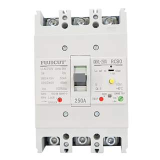 โนฟิว เบรกเกอร์ กันดูด No Fuse Breaker รุ่น CM50L ELCB/RCBO 3P แบรนด์ FUJICUT