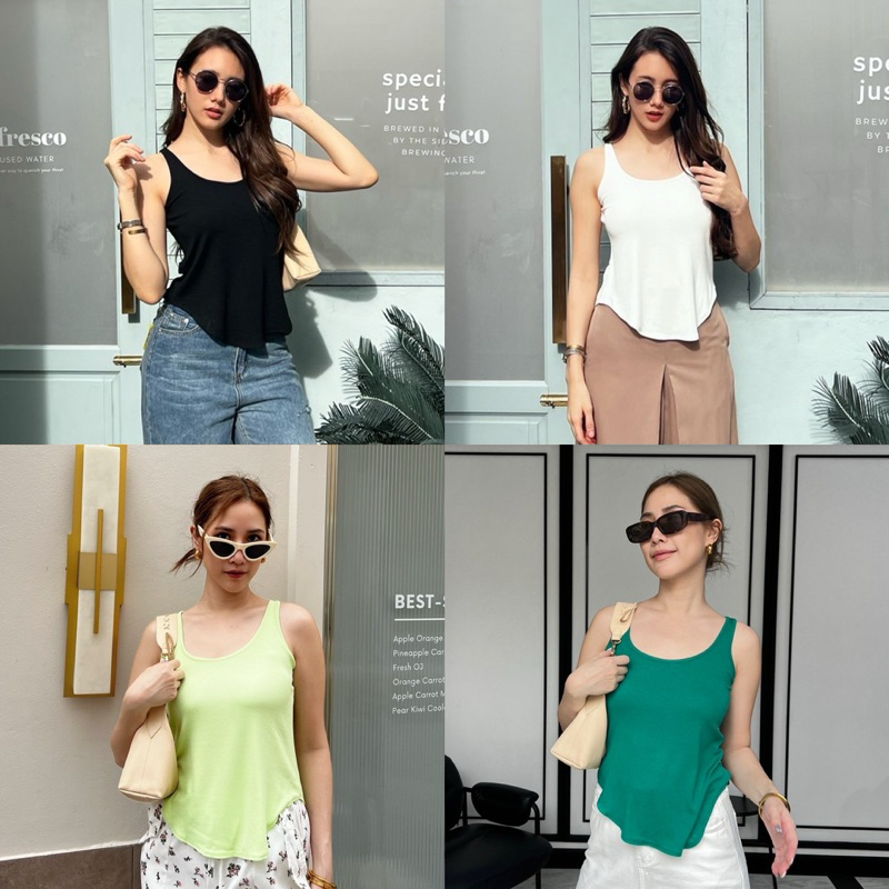 🏷️ALOT Tank เสื้อนิ่ม เสื้อกล้าม ใส่สบาย สีสดใส
