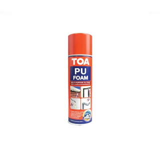TOA PU FOAM lot ผลิตไหม่ล่าสุดในประเทศไทย พียูโฟม มีหลอดฉีด โฟมอุดรอยรั่ว