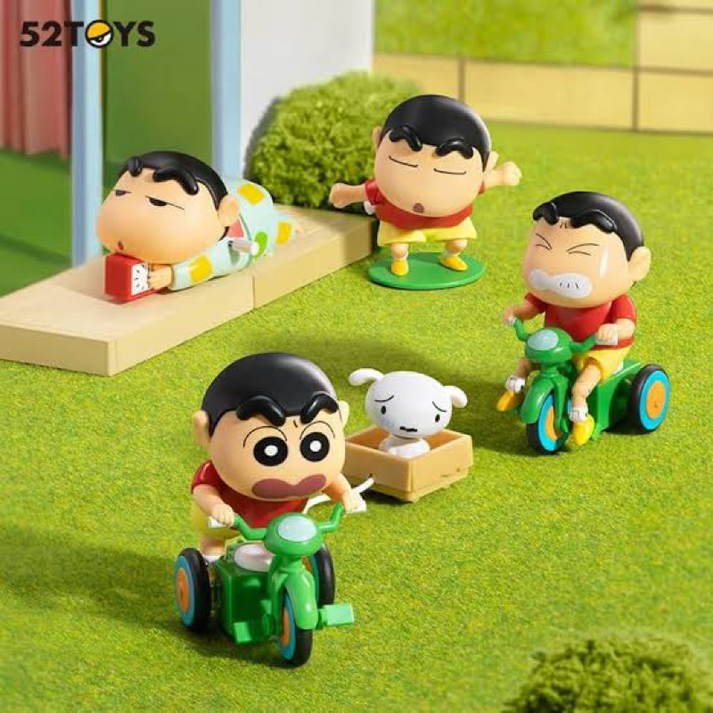 พร้อมส่ง กล่องสุ่ม 52TOYS ชินจังไขลาน ดึ๊บๆ