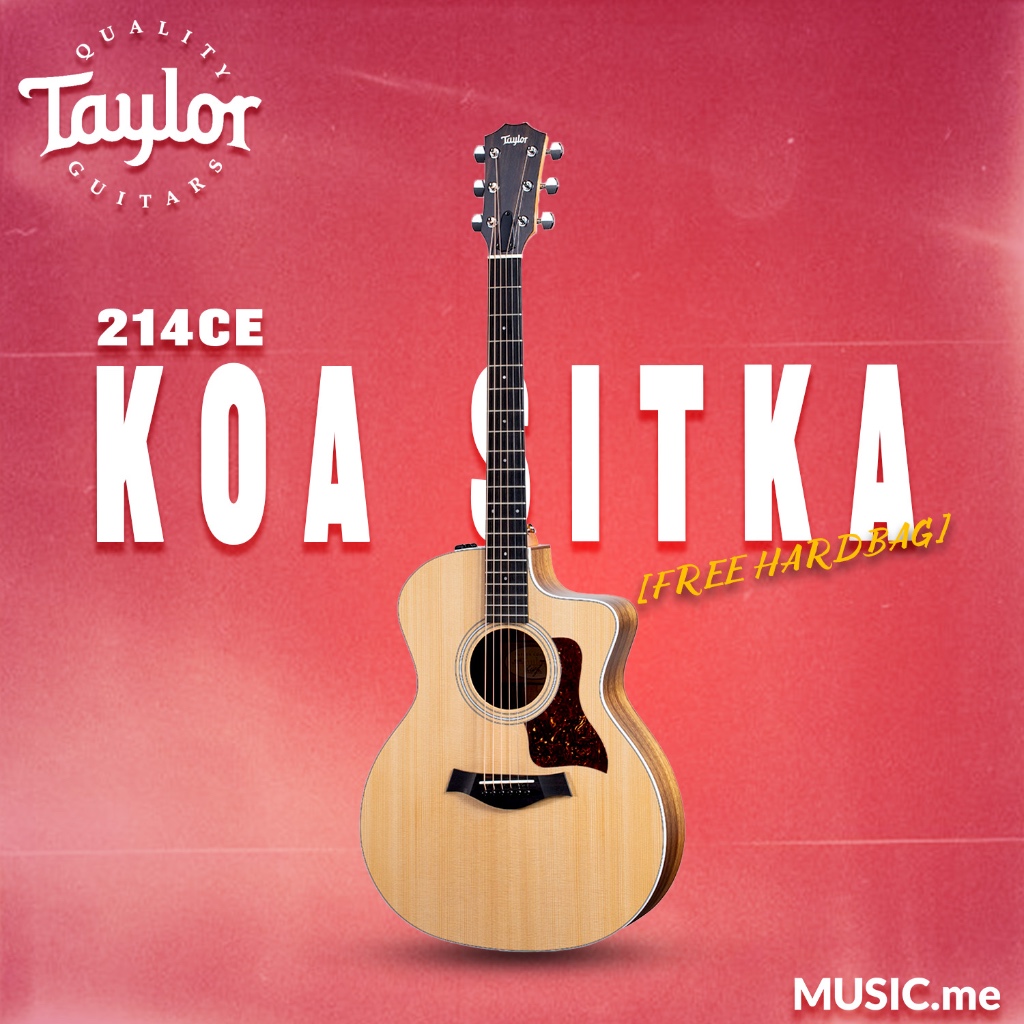 TAYLOR 214CE-KOA SITKA [FREE HARDBAG]