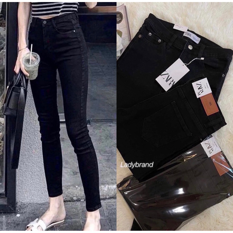 กางเกงยีนส์ขาเดฟ ผ้ายืดซาร่า ทรงสวยเข้ารูปกระชับหุ่นสวย