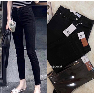 กางเกงยีนส์ขาเดฟ ผ้ายืดซาร่า ทรงสวยเข้ารูปกระชับหุ่นสวย