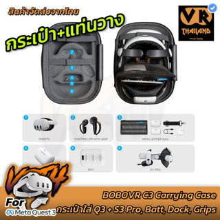 BOBOVR C3 VR Case +Desktop Mode กระเป๋ารุ่นท็อป Quest 3,3s,2…