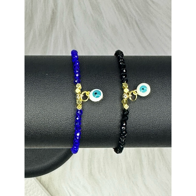 สร้อยข้อมือ Evil Eye คริสตัล แท้จากตุรกี ข้อมือ 17 cm ขึ้นไป