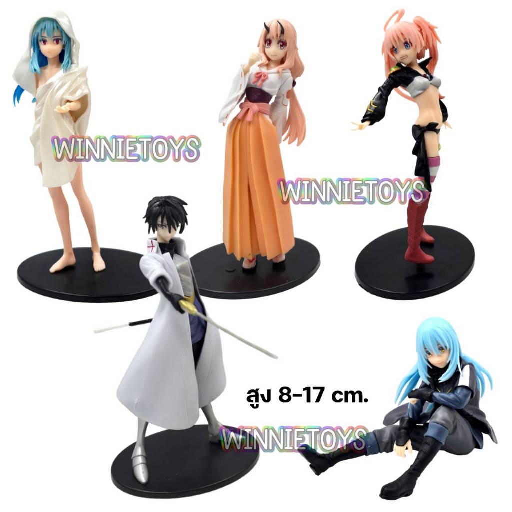 โมเดล เกิดใหม่เป็นสไลม์ 5 แบบ สูง 8-17 cm. winnietoys