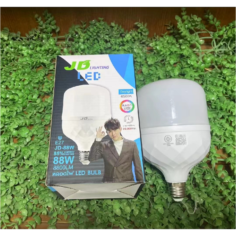 รายละเอียดสินค้า ร้าน JDlighting หลอดไฟ LED หลอด LED SlimBulb light ขั้ว E27 หลอดไฟ E27 88W 108w หลอดไฟ LED สว่างนวลตา ม